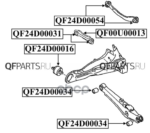 фото Сайлентблок quattro freni qf24d00031