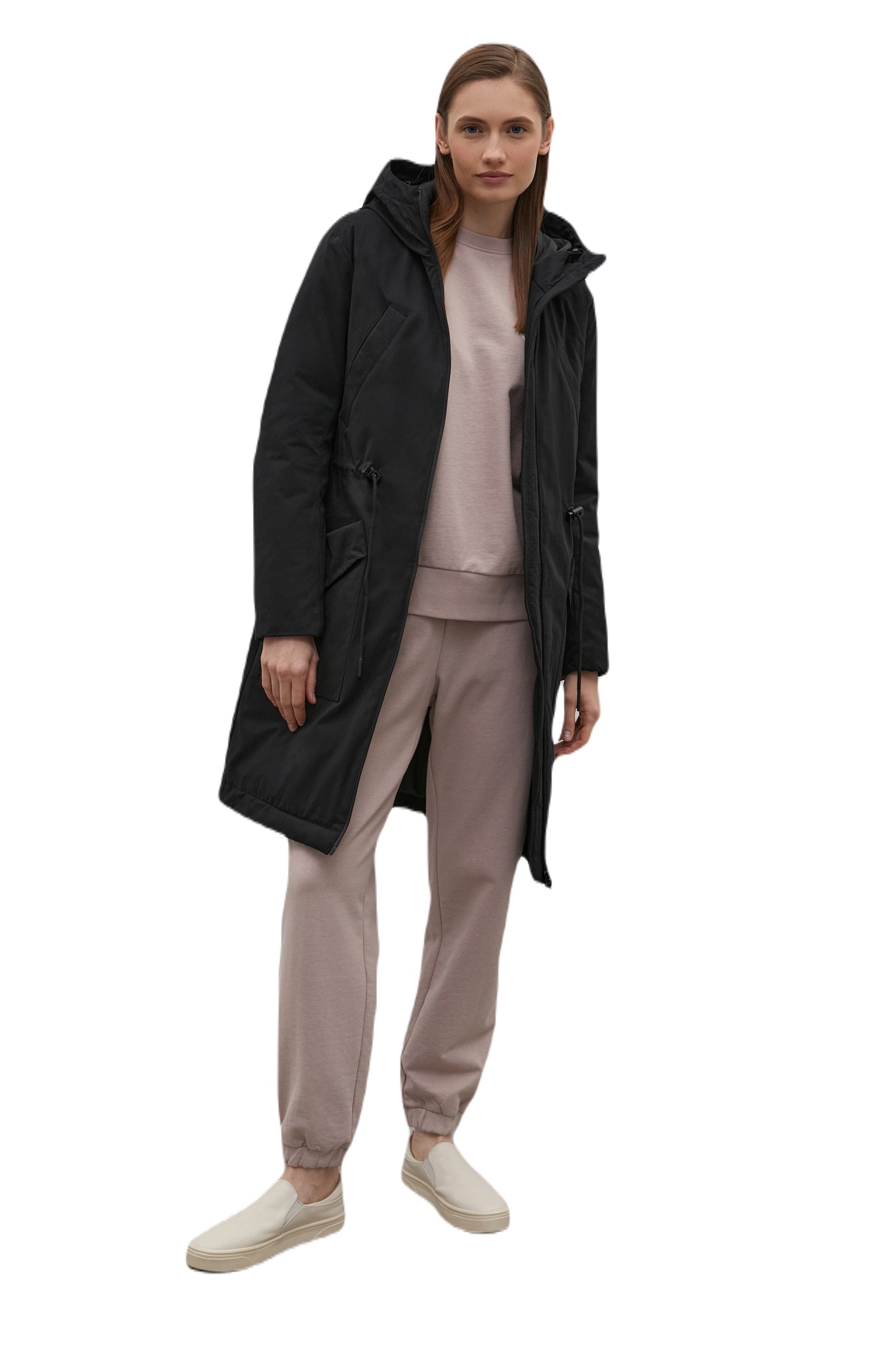 

Парка женская Finn Flare FAC12032 черная M, Черный, FAC12032