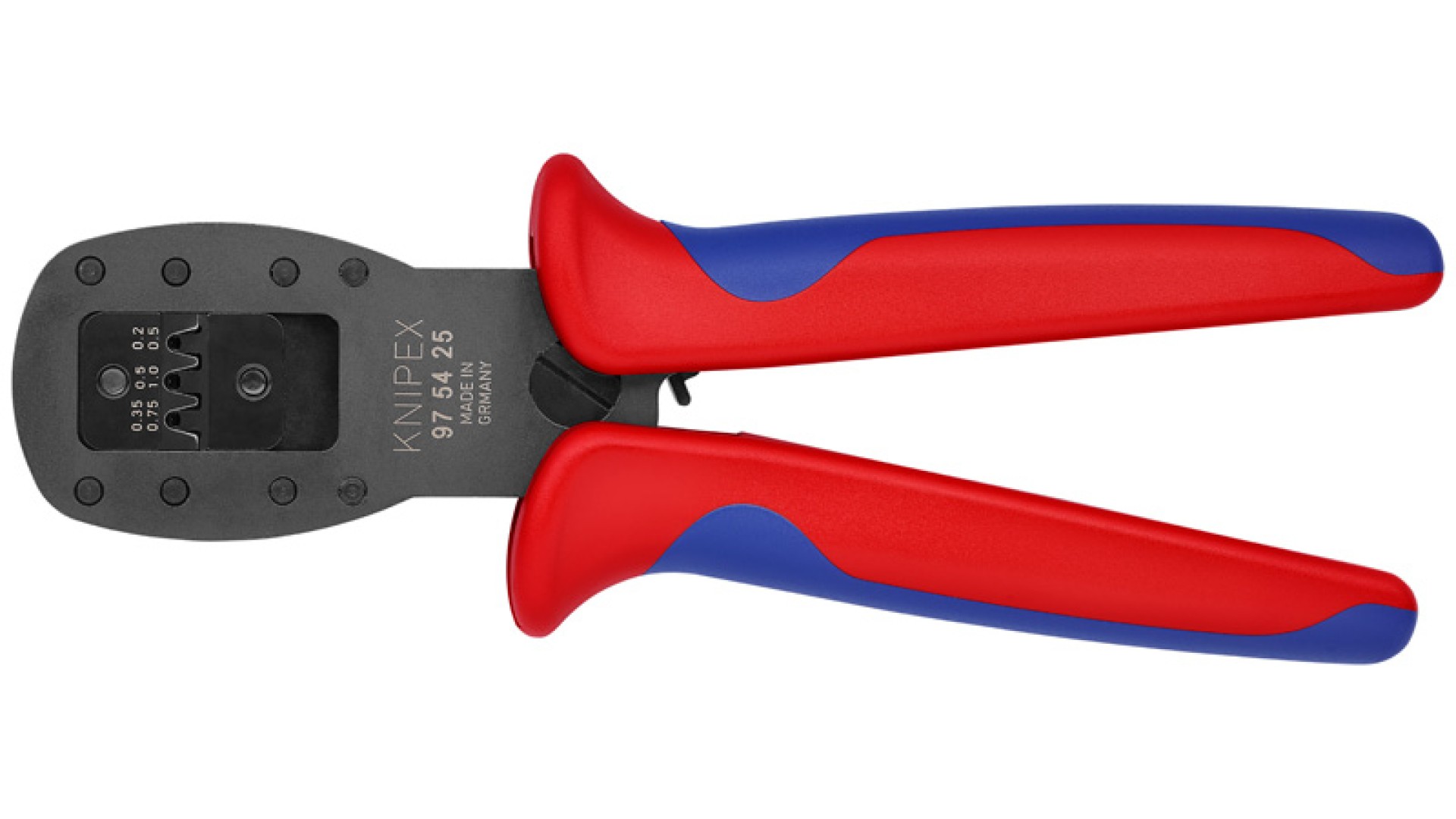 

Пресс-клещи Knipex для мини-штекеров, 3 гнезда KN-975425, KN-975425