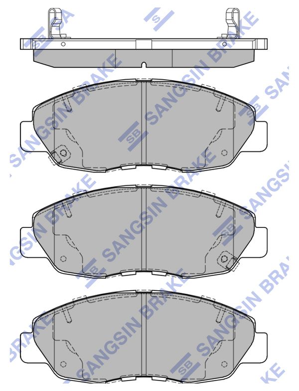 

Колодки тормозные HONDA 12- передн. Sangsin brake SP4478