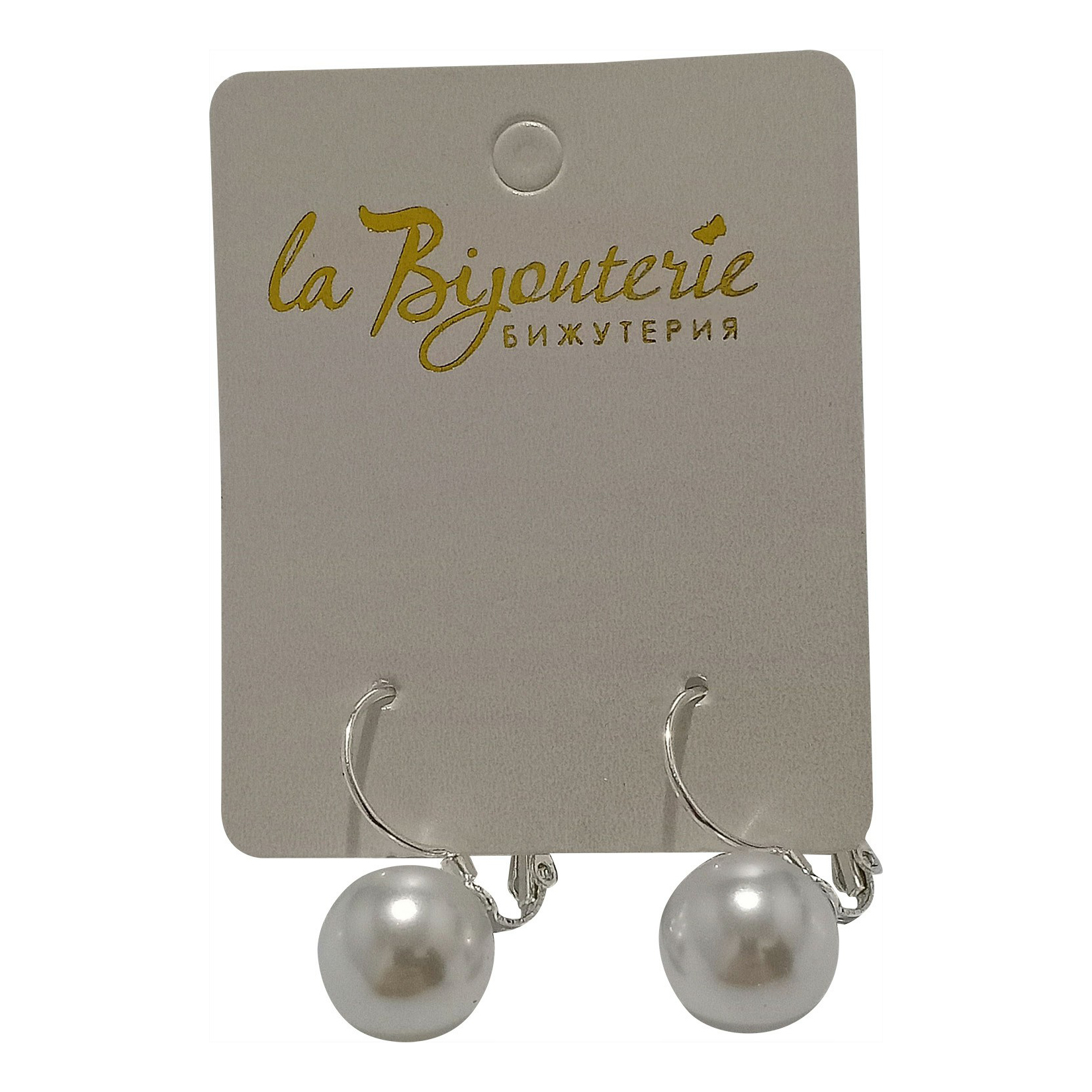 

Серьги из бижутерного сплава с пластиком La Bijouterie