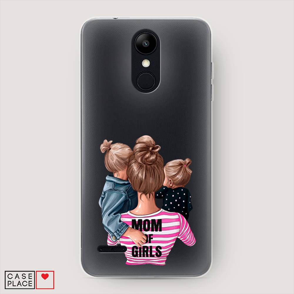 

Чехол Awog на LG K9 (K8 2018) "Mom of Girls", Синий;розовый;черный, 83750-6