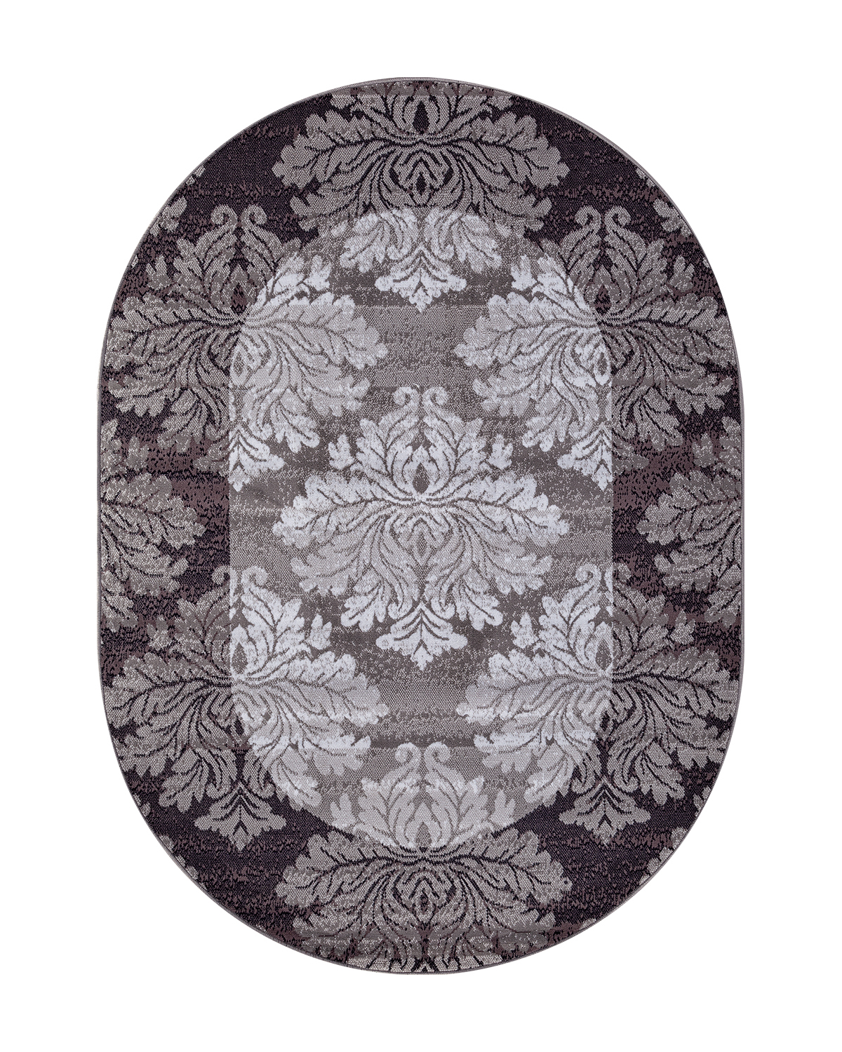 

Ковёр Merinos Silver 150x300 овальный серый пурпурный d213