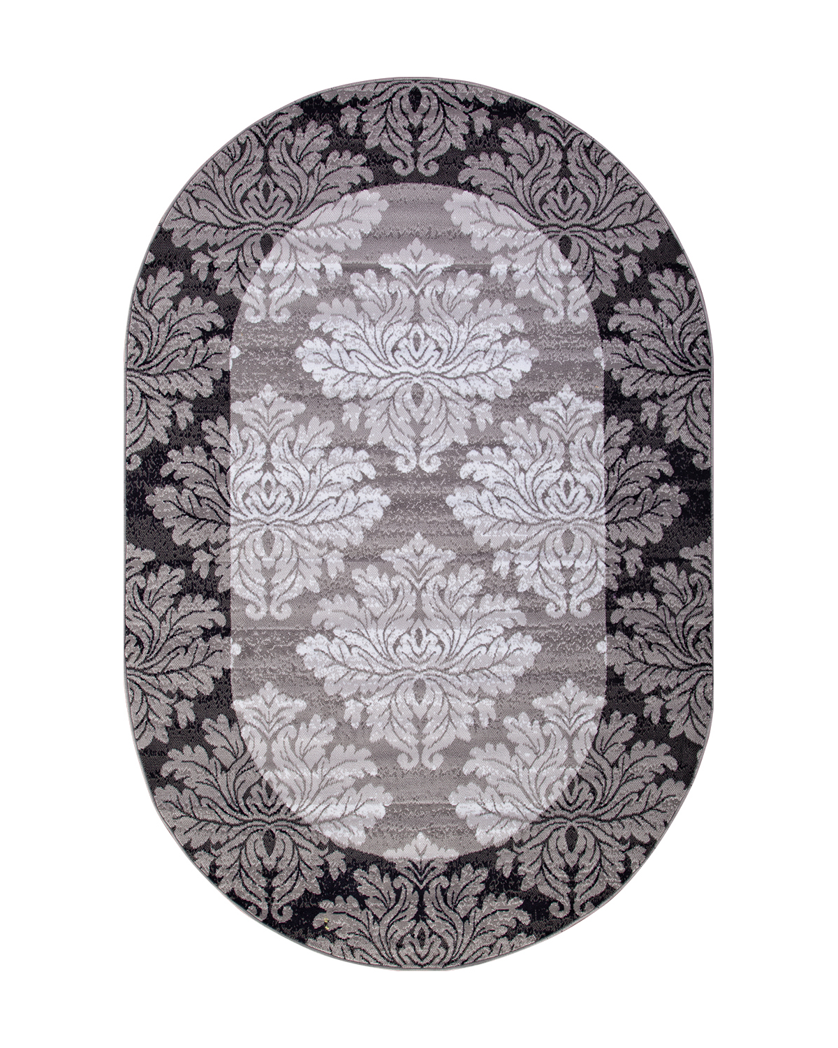 

Ковёр Merinos Silver 150x300 овальный серый d213