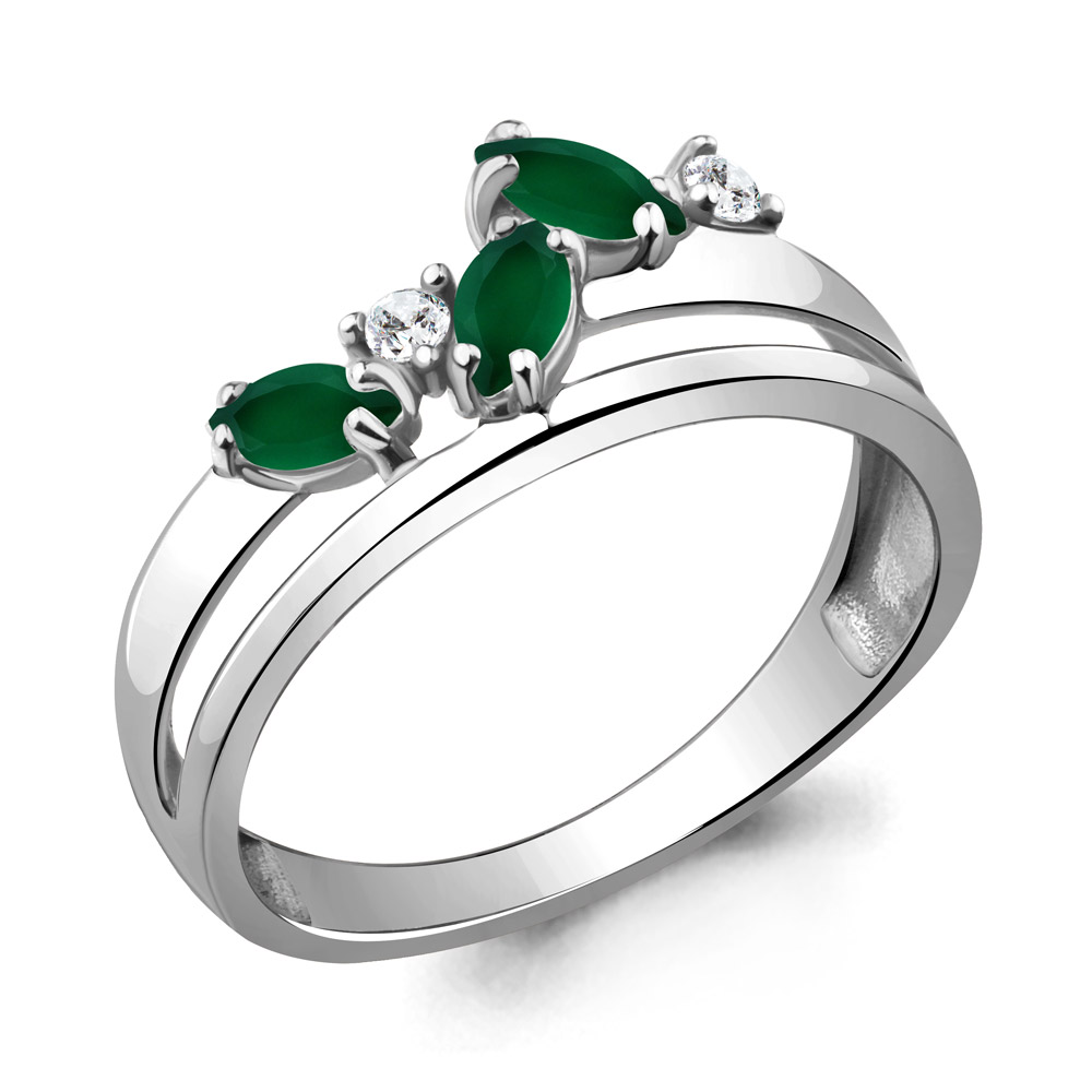 

Кольцо из серебра с агатом р. 17,5 Aquamarine 6923609А_925_р, 6923609А_925_р