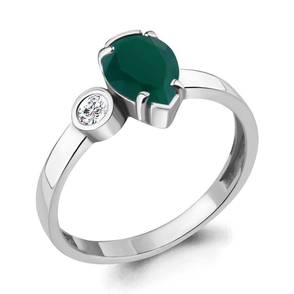 

Кольцо из серебра с агатом р. , Aquamarine 6922009А_925_р, 6922009А_925_р