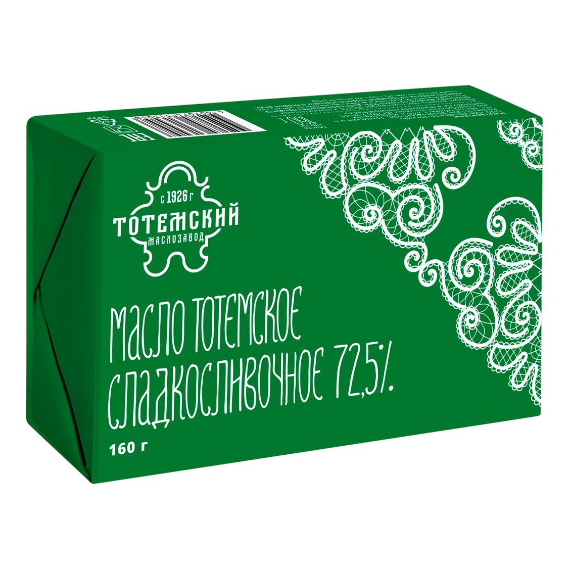 

Сливочное масло Тотемский маслозавод Тотемск 72,5% БЗМЖ 160 г