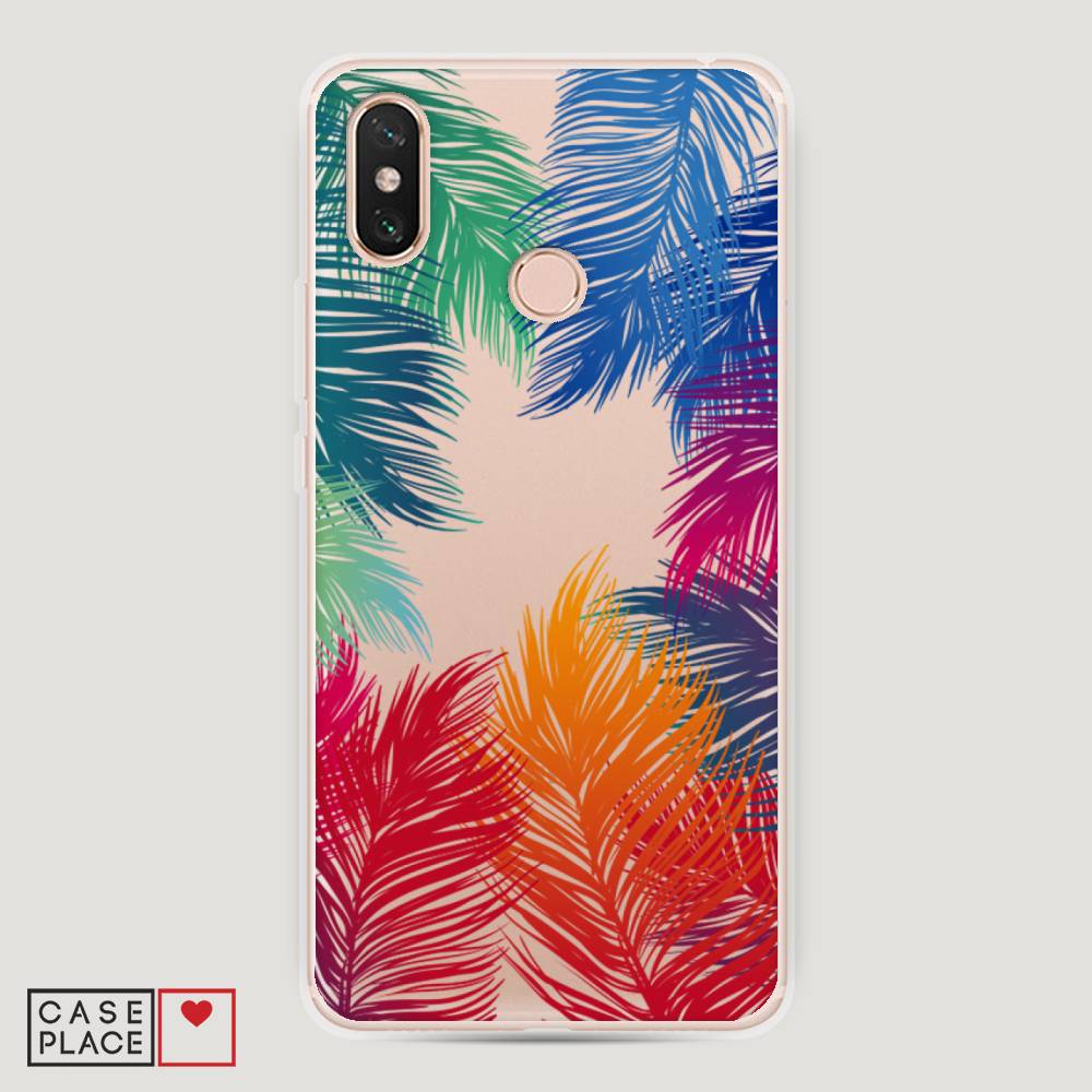 

Пластиковый чехол "Рамка из перьев" на Xiaomi Mi Max 3