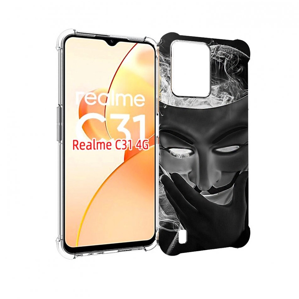 

Чехол MyPads Маска для OPPO Realme C31, Прозрачный, Tocco