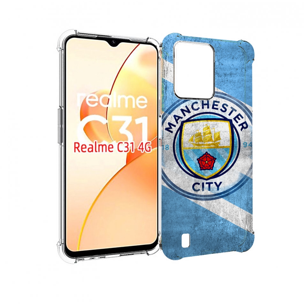 

Чехол MyPads Манчестер-сити мужской для OPPO Realme C31, Прозрачный, Tocco
