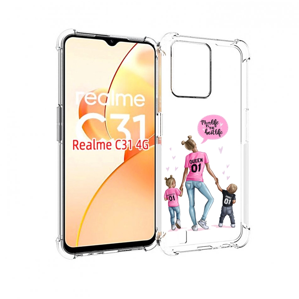 

Чехол MyPads Мама-королева женский для OPPO Realme C31, Прозрачный, Tocco