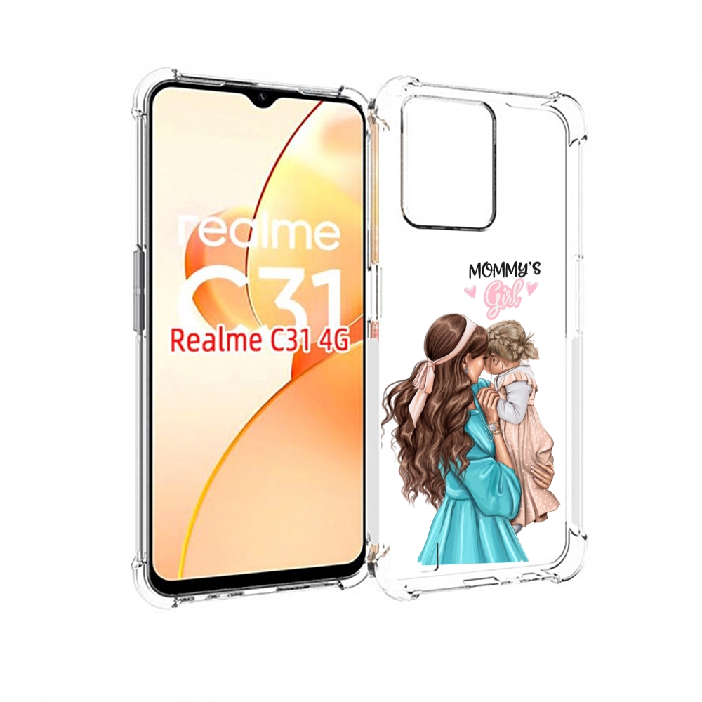

Чехол MyPads Мама-девочки женский для OPPO Realme C31, Прозрачный, Tocco