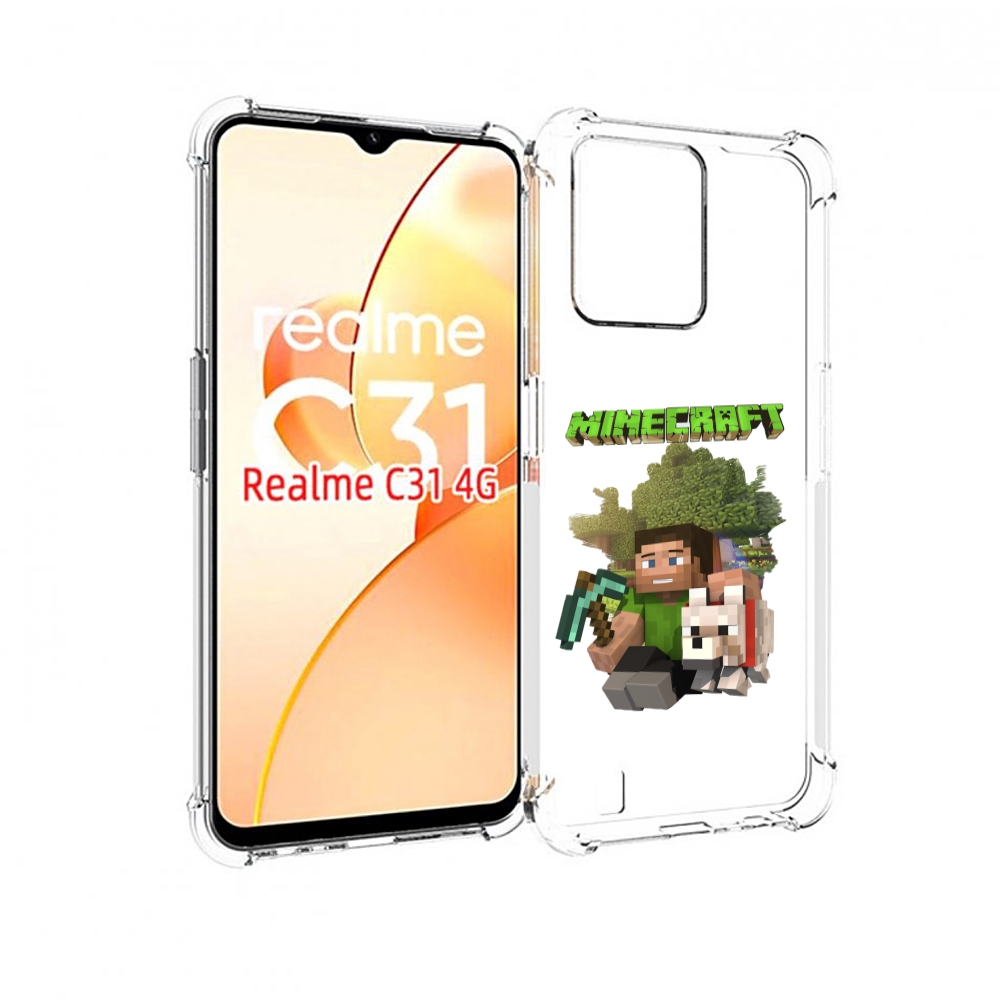 

Чехол MyPads Майнкрафт детский для OPPO Realme C31, Прозрачный, Tocco