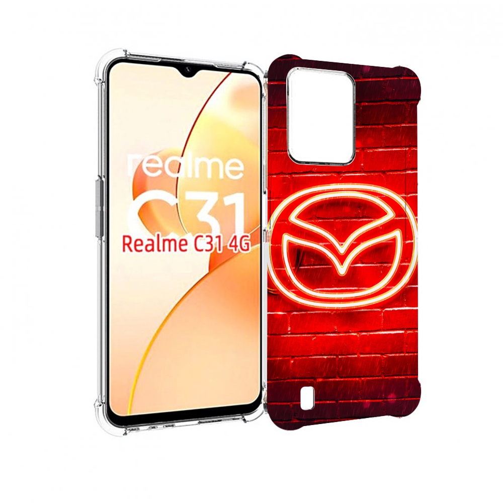 

Чехол MyPads Мазда для OPPO Realme C31, Прозрачный, Tocco