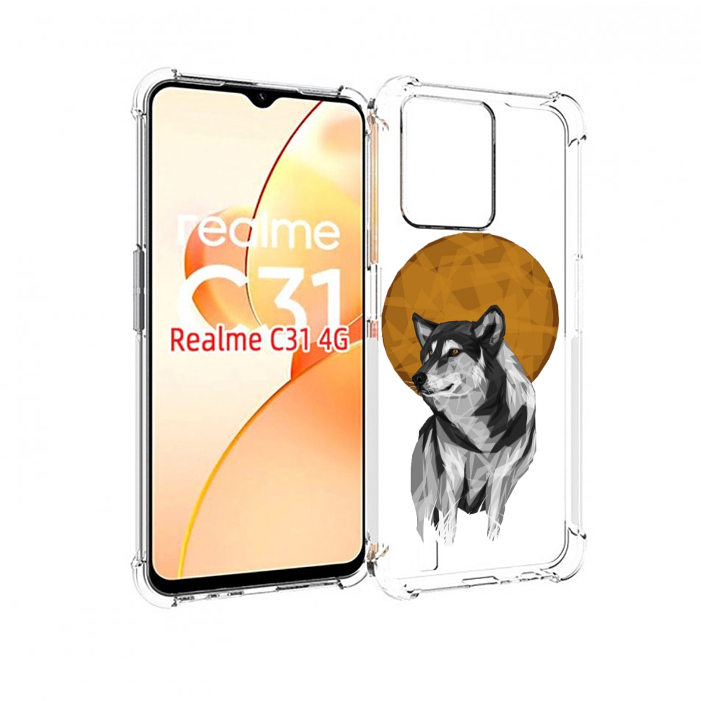 

Чехол MyPads Лунный волк для OPPO Realme C31, Прозрачный, Tocco