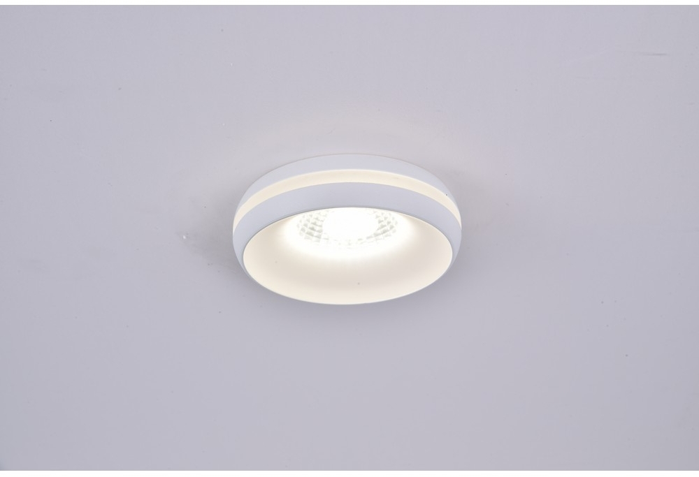 Точечный светильник встраиваемый светодиодный белый Omnilux Genova OML-102809-06