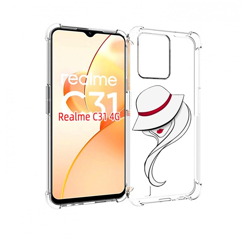 

Чехол MyPads Лого женский для OPPO Realme C31, Прозрачный, Tocco
