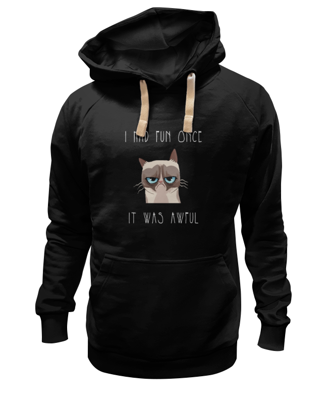 

Толстовка Printio Котейка черная 3XL, Черный, Котейка