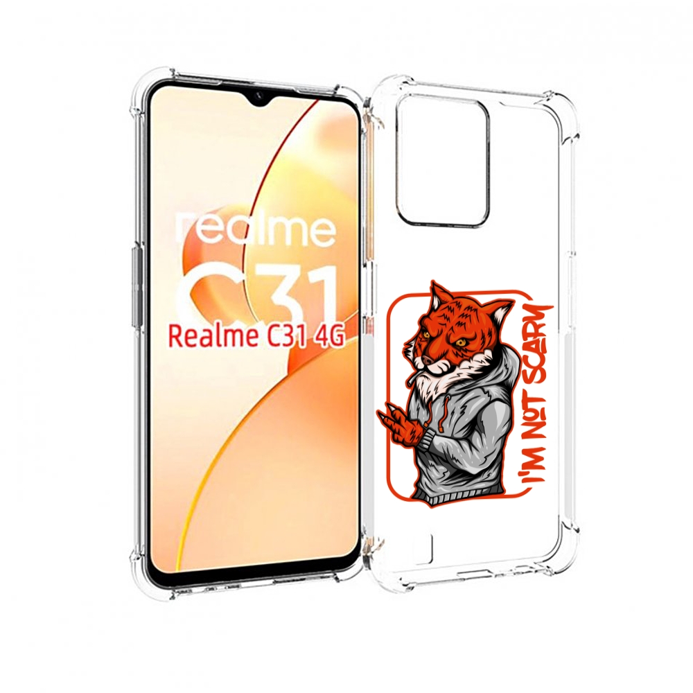 

Чехол MyPads Лис для OPPO Realme C31, Прозрачный, Tocco
