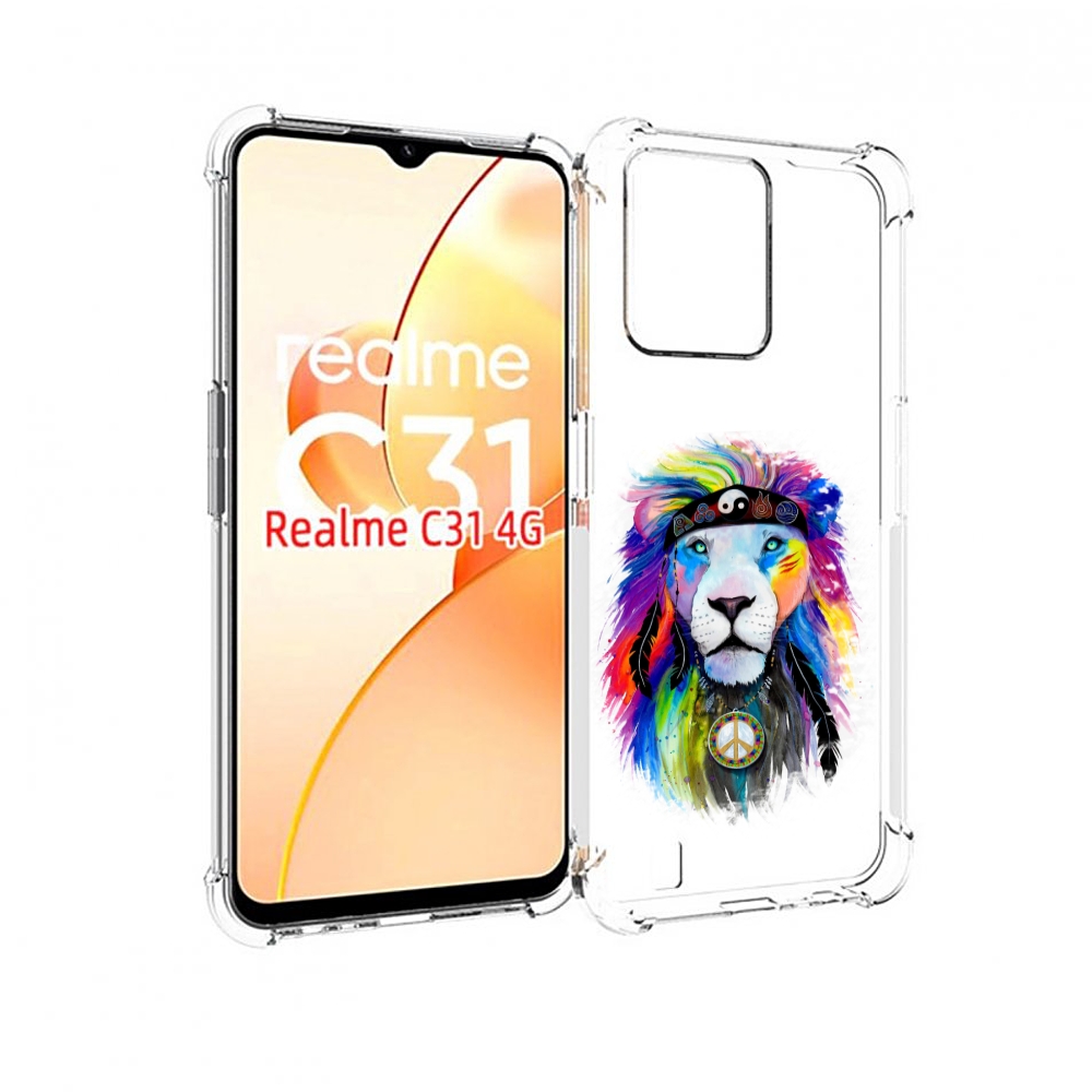 

Чехол MyPads Лев 3 для OPPO Realme C31, Прозрачный, Tocco