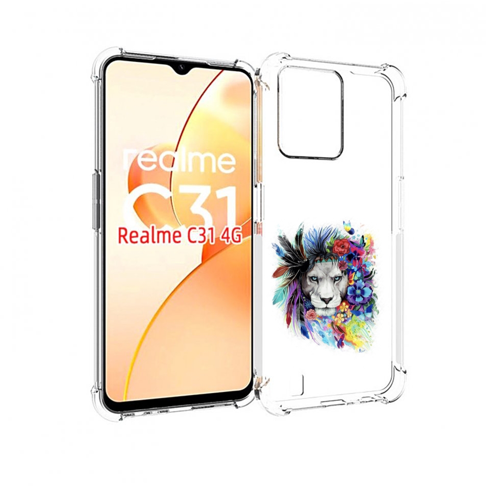 

Чехол MyPads Лев 2 для OPPO Realme C31, Прозрачный, Tocco