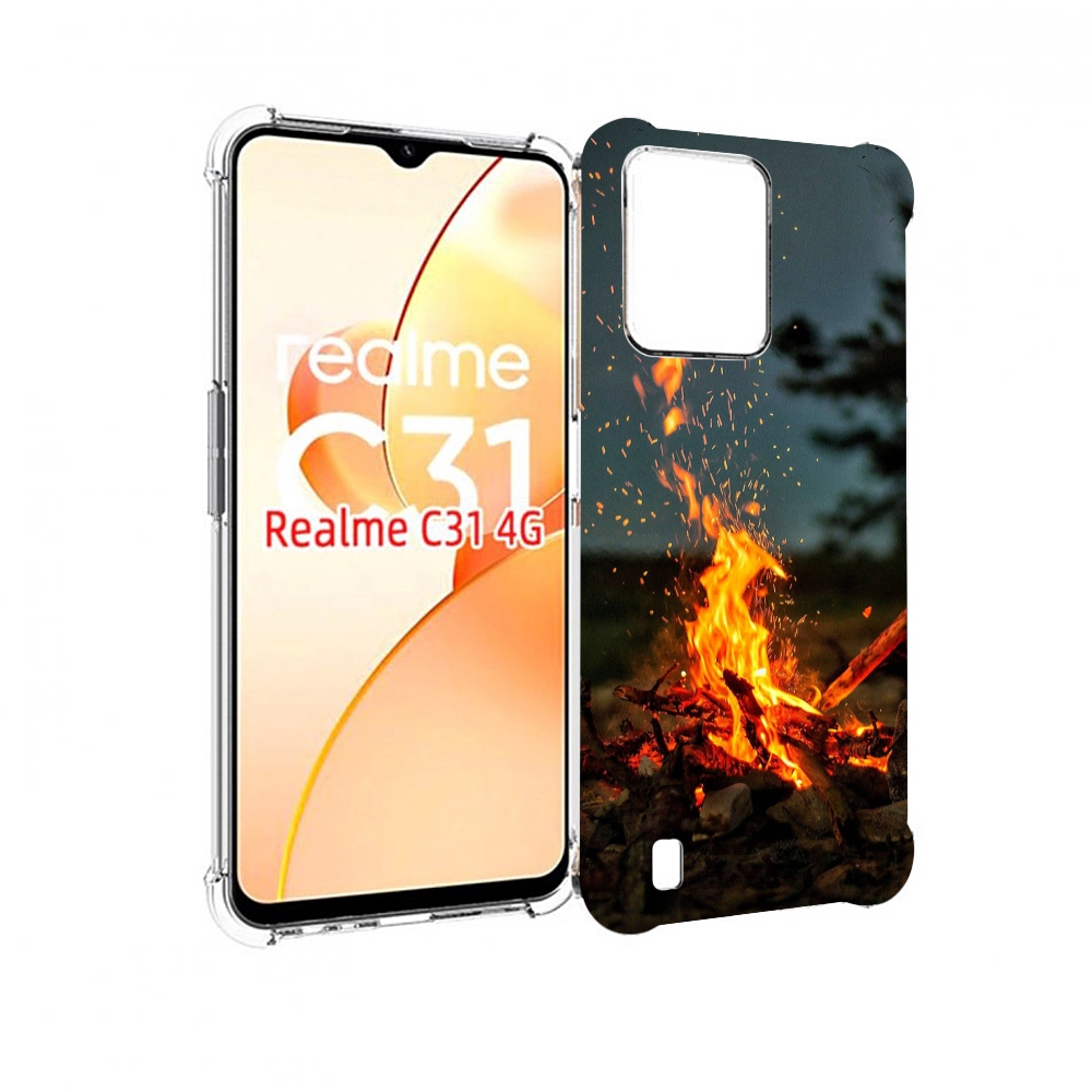 

Чехол MyPads Костер-ночное-небо для OPPO Realme C31, Прозрачный, Tocco