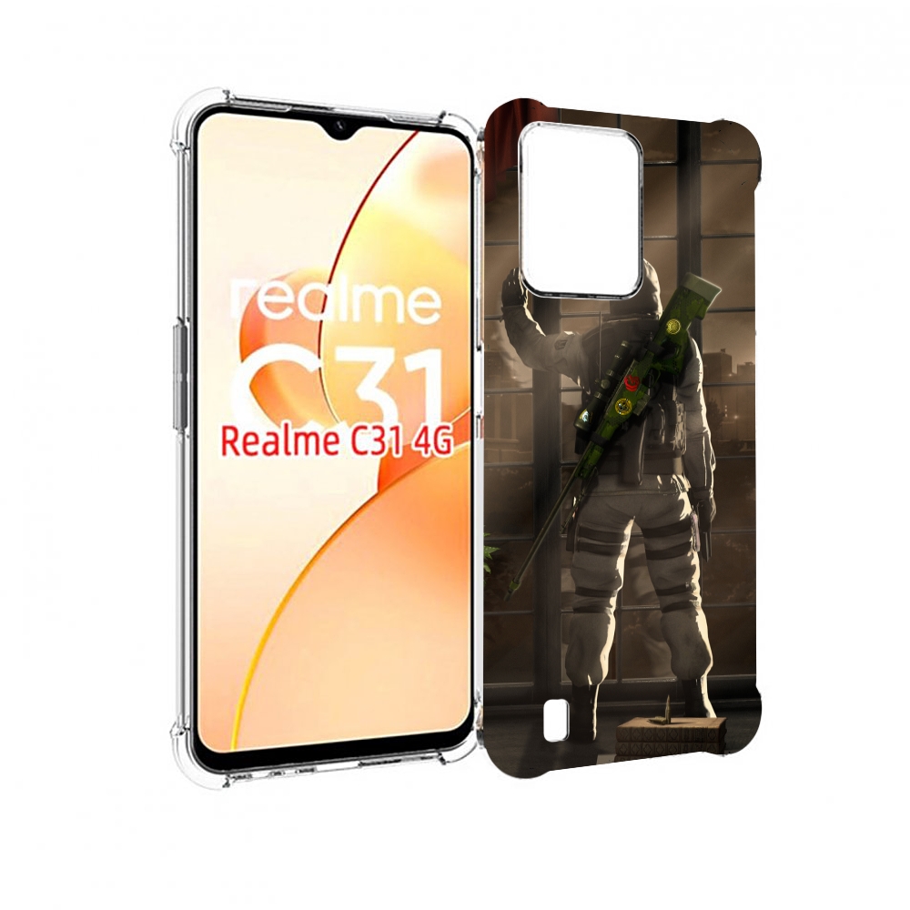 

Чехол MyPads Контр-Страйк-в-дыму для OPPO Realme C31, Прозрачный, Tocco