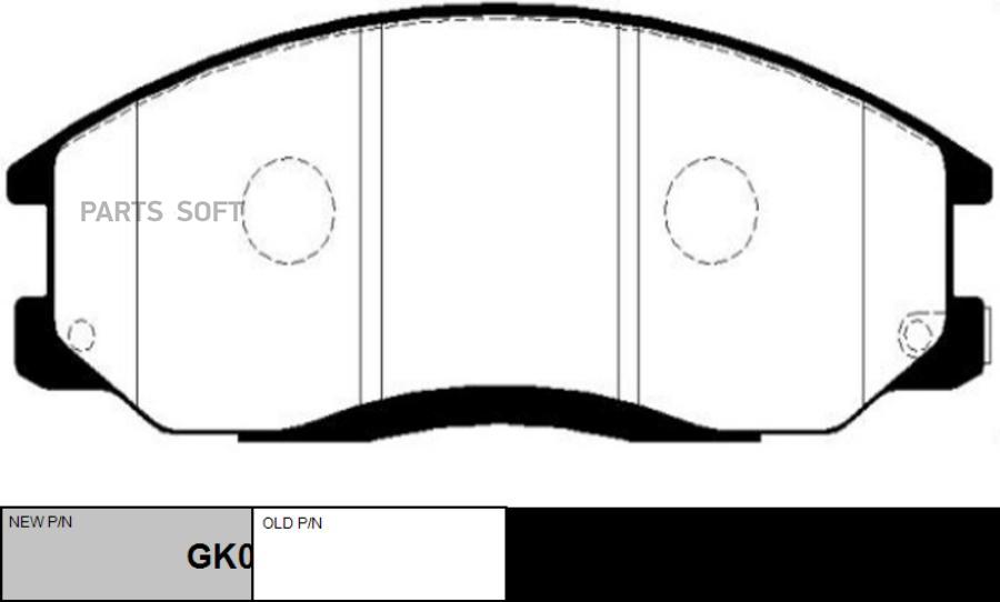 

Тормозные колодки Ctr gk0478