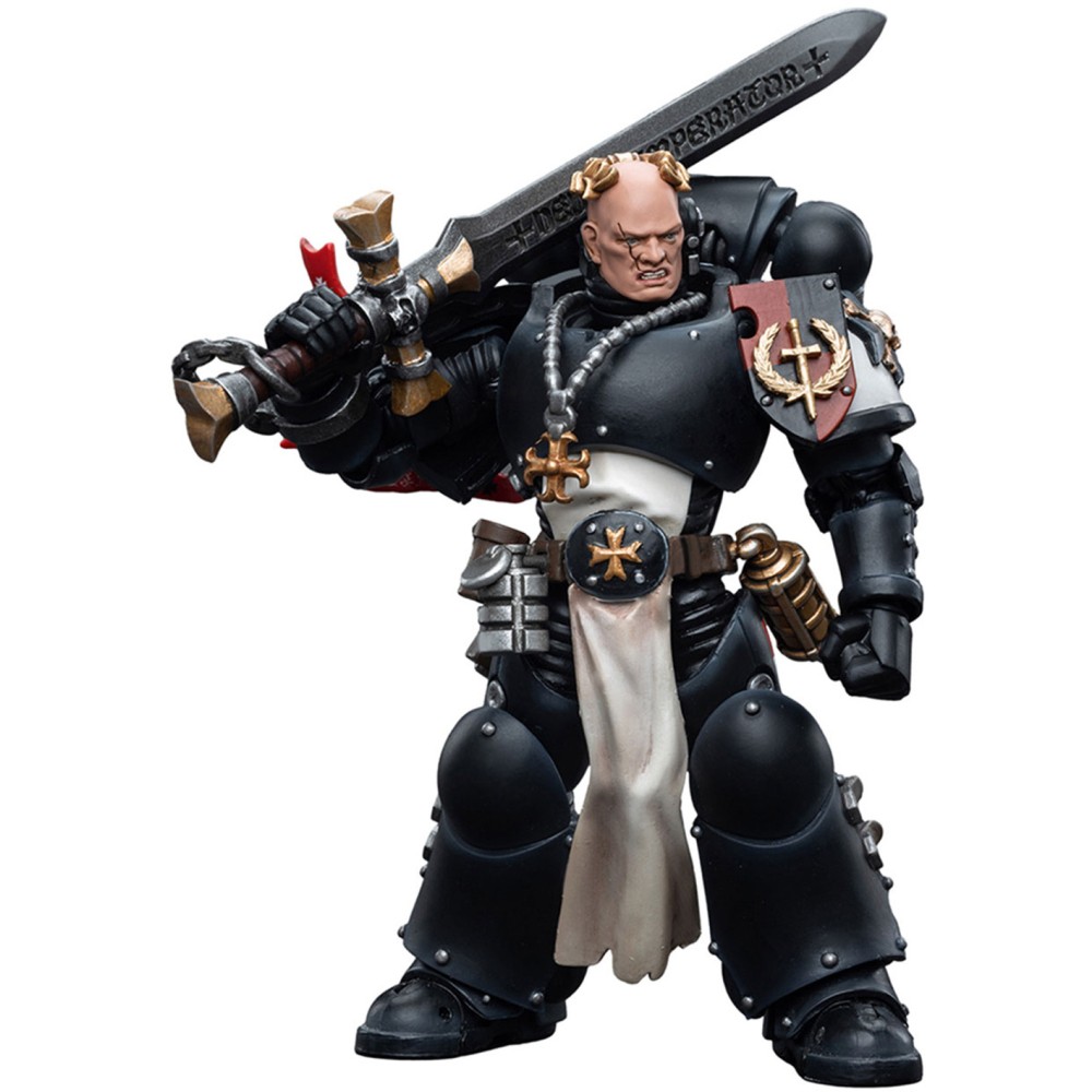 Фигурка JoyToy Warhammer 40K Black Templars Emperor's Champion Bayard's Revenge 1:18