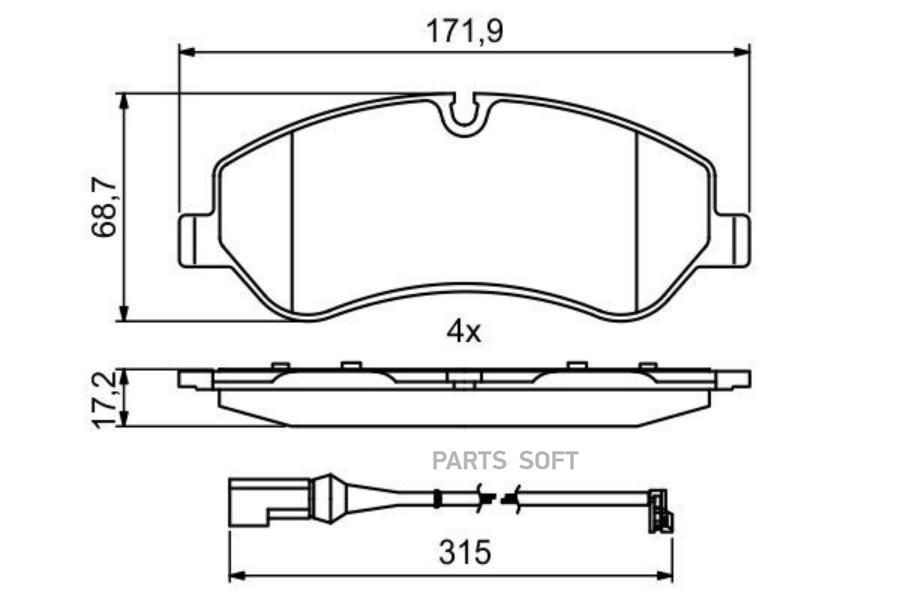 

Тормозные колодки Bosch 0986494844