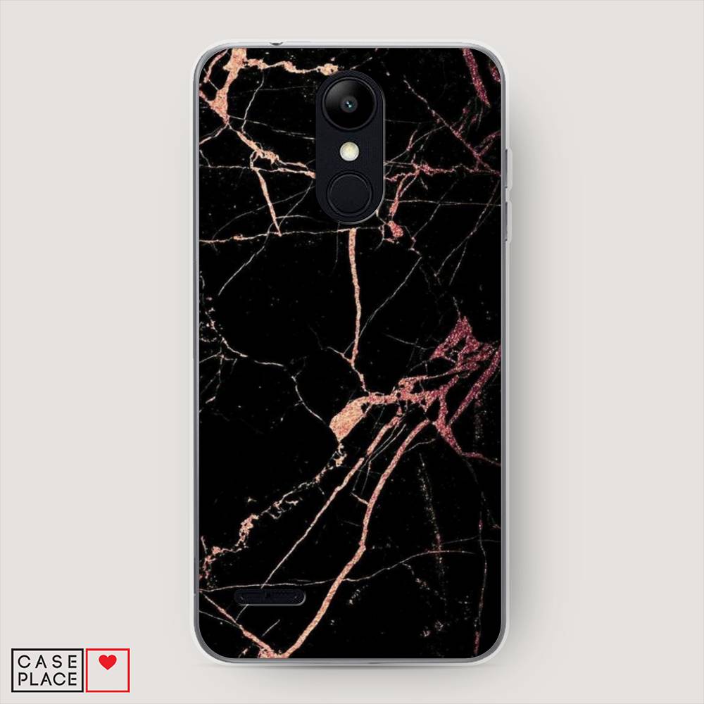 

Чехол Awog на LG K9 (K8 2018) "Мрамор розовое золото", Черный;розовый, 83750-3