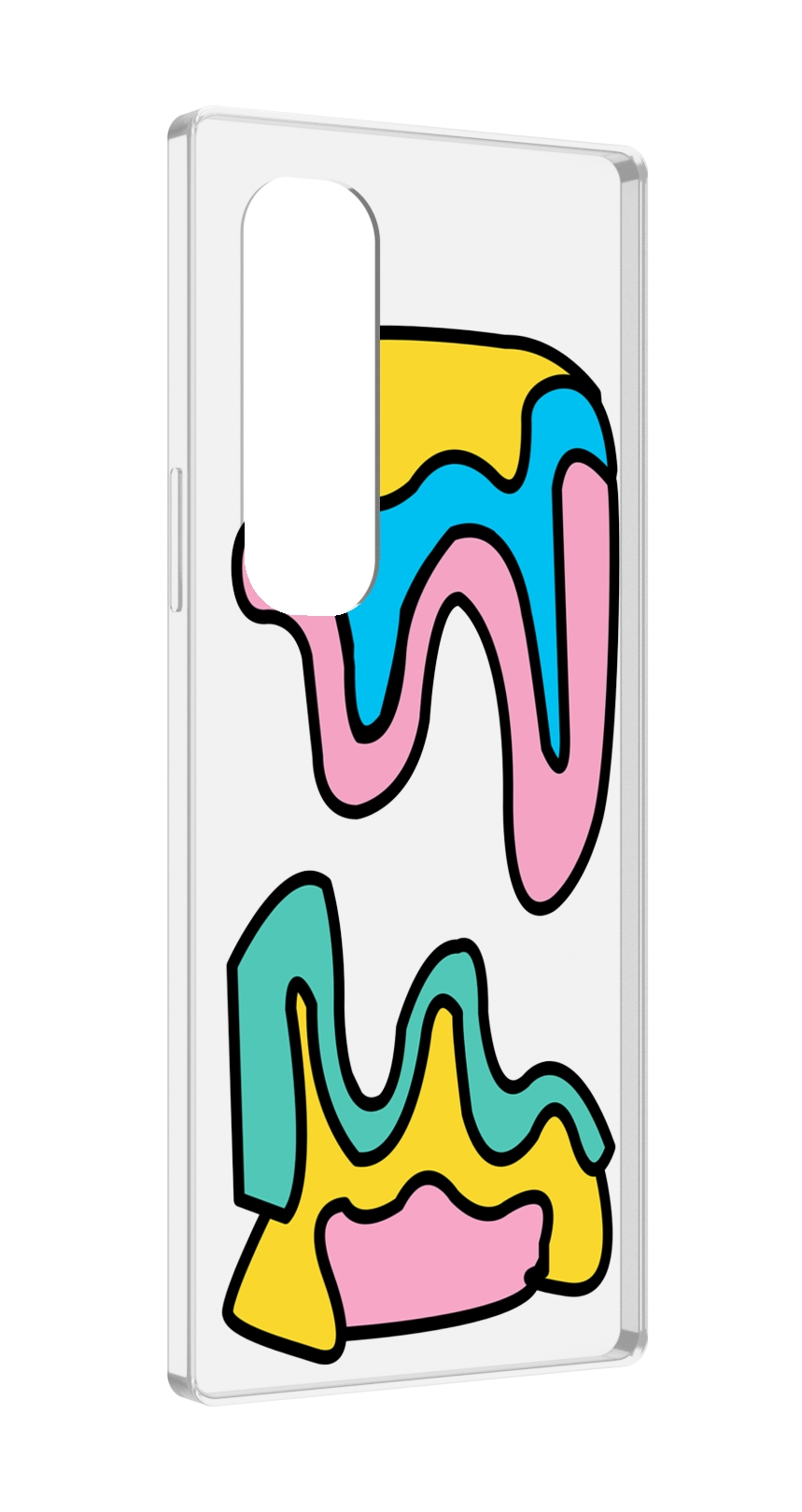 

Чехол MyPads вытекающая-абстракция для Samsung Galaxy Z Fold 4 (SM-F936), Прозрачный, Tocco