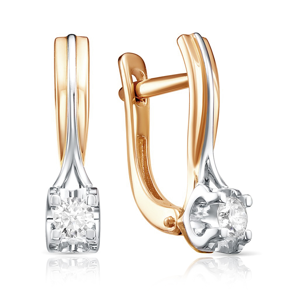 

Серьги из красного золота с бриллиантом Diamond Union 5-2872-103-2К, 5-2872-103-2К