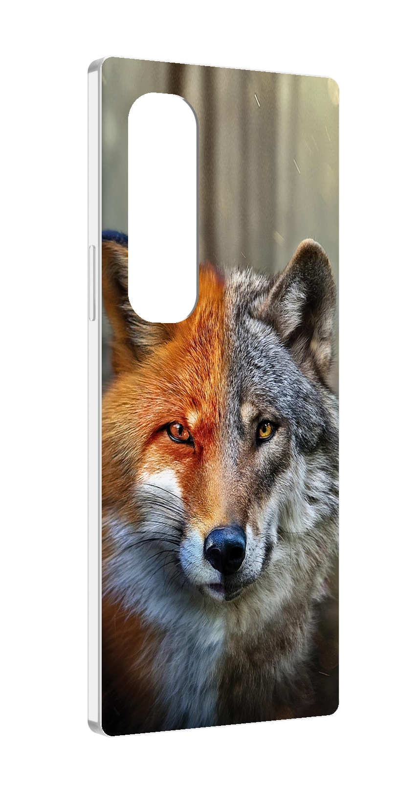 

Чехол MyPads волк-лиса для Samsung Galaxy Z Fold 4 (SM-F936), Прозрачный, Tocco