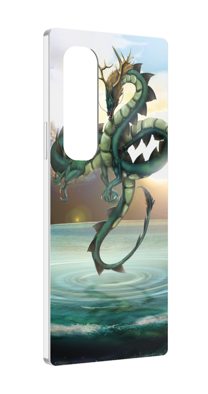 

Чехол MyPads водяной-дракон для Samsung Galaxy Z Fold 4 (SM-F936), Прозрачный, Tocco