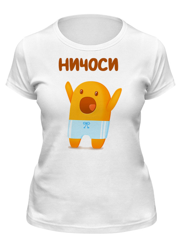 

Футболка женская Printio Ничоси белая L, Белый, Ничоси