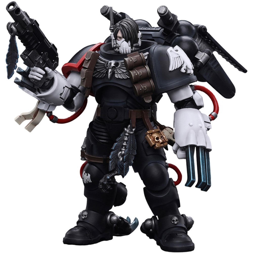 Фигурка JoyToy Warhammer 40K Raven Guard Chapter Master Kayvaan Shrike 1:18 JT6427 фигурка praetorian guard 2nd century ad 90004 5 4 см