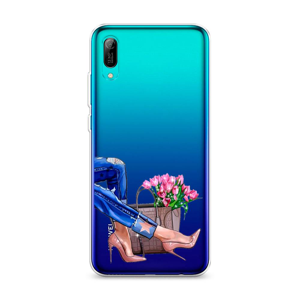 

Чехол Awog на Huawei Y6 Pro (Prime) 2019 "Каблучки", Голубой;коричневый;розовый, 68150-7