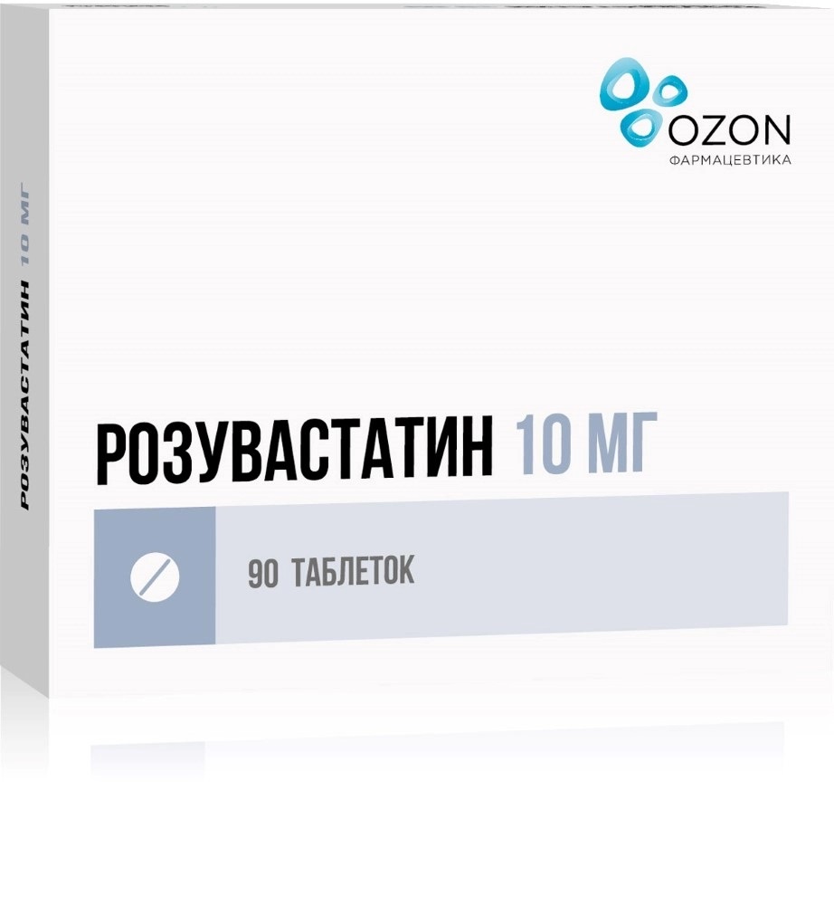 Купить Розувастатин, таблетки, 10 мг, 90 шт., OZONE