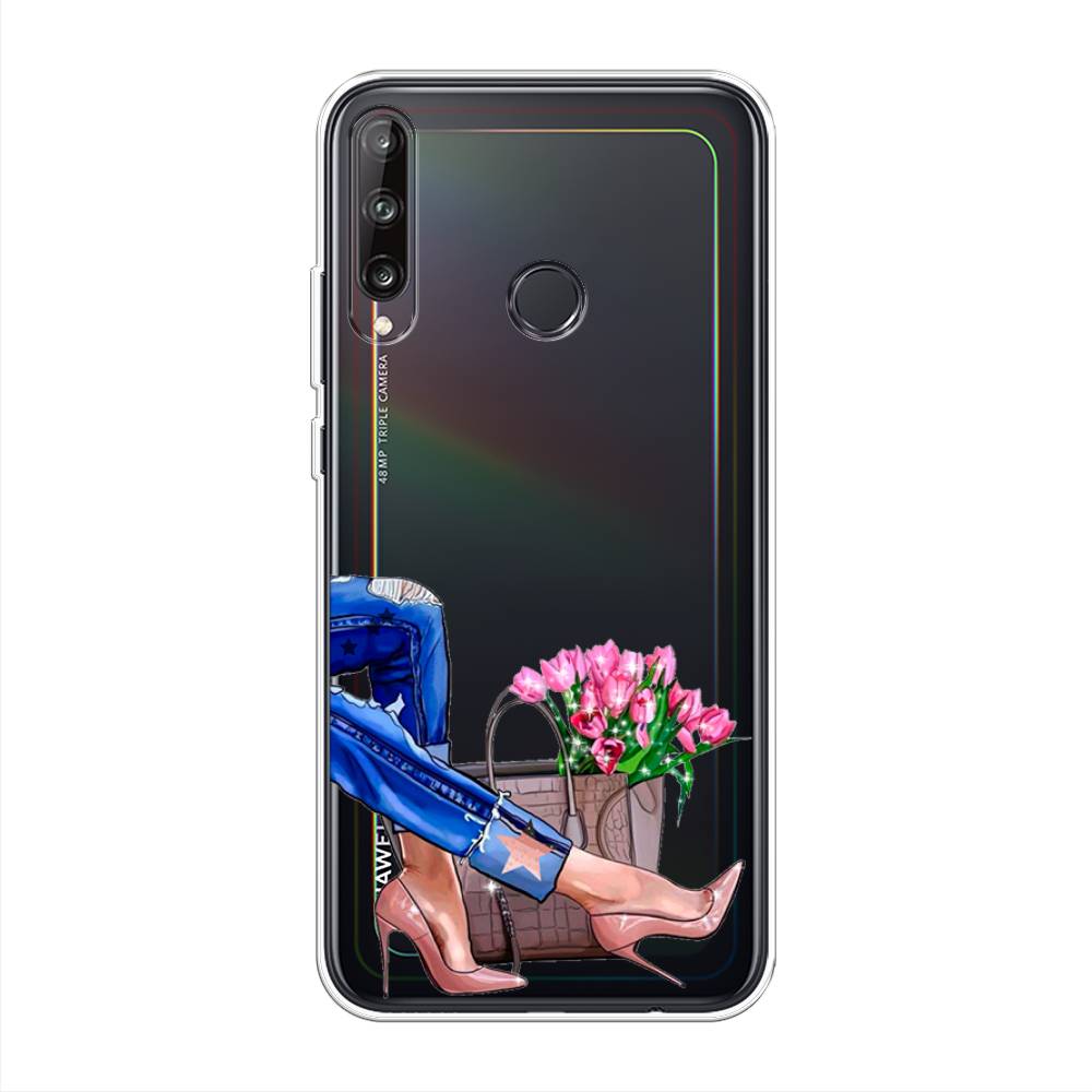 

Чехол Awog на Huawei P40 lite E "Каблучки", Голубой;коричневый;розовый, 612450-7