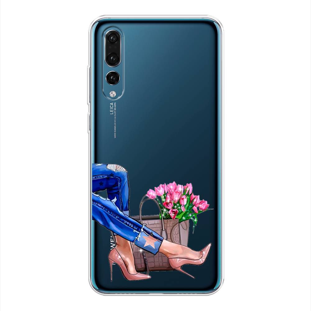 

Чехол Awog на Huawei P20 Pro "Каблучки", Голубой;коричневый;розовый, 65050-7