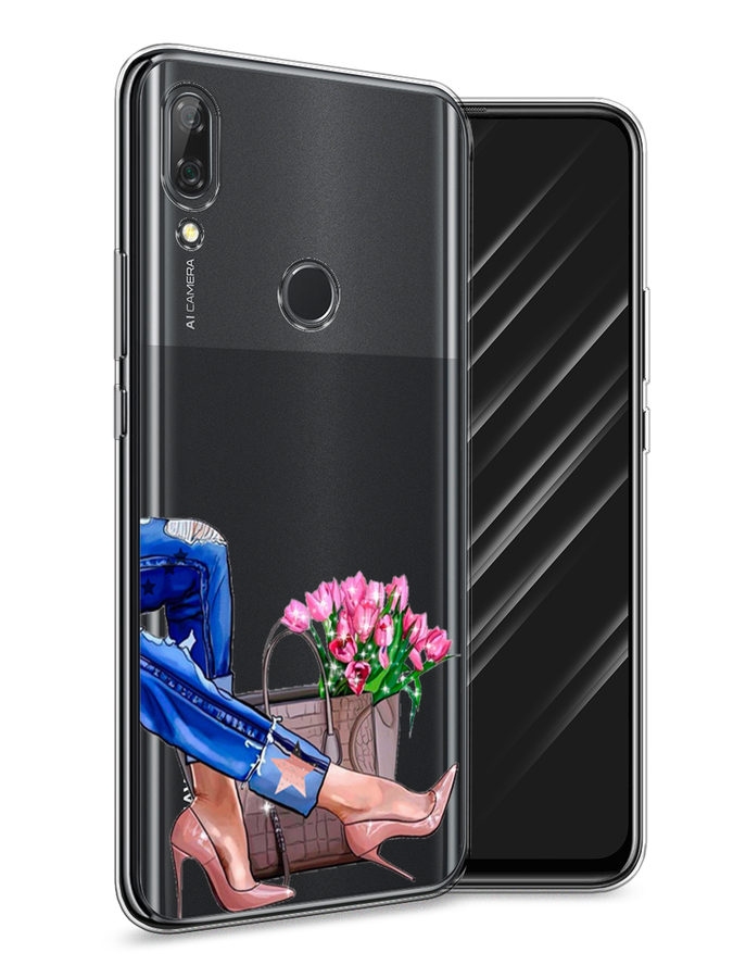 

Чехол Awog на Huawei P Smart Z "Каблучки", Голубой;коричневый;розовый, 69450-7