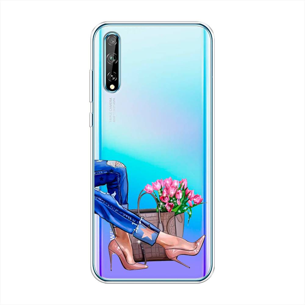 

Чехол Awog на Huawei P Smart S "Каблучки", Голубой;коричневый;розовый, 6103550-7