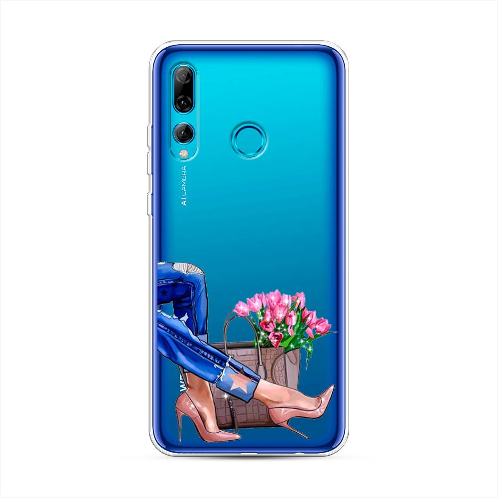 

Чехол Awog на Huawei P Smart Plus 2019 "Каблучки", Голубой;коричневый;розовый, 69250-7