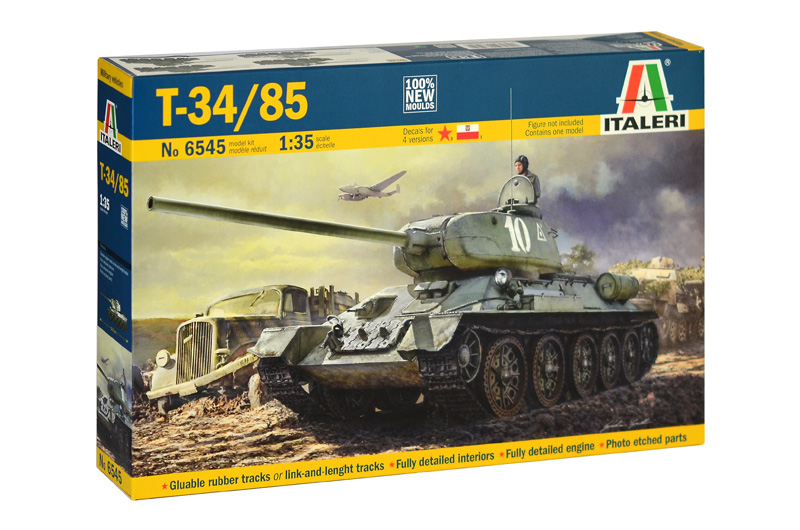 фото Сборная модель italeri 1/35 t34/85 zavod 183 mod. 1944 6545