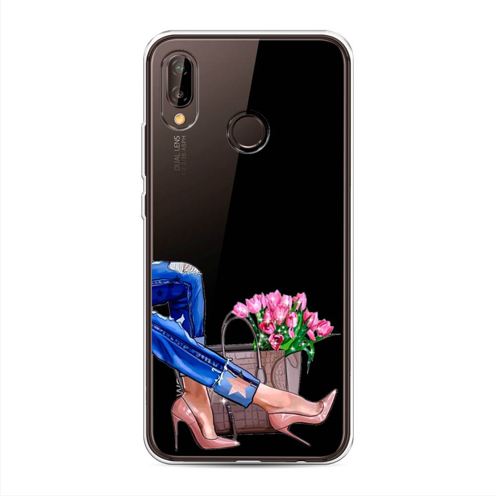 

Чехол Awog на Huawei Nova 3 "Каблучки", Голубой;коричневый;розовый, 66150-7