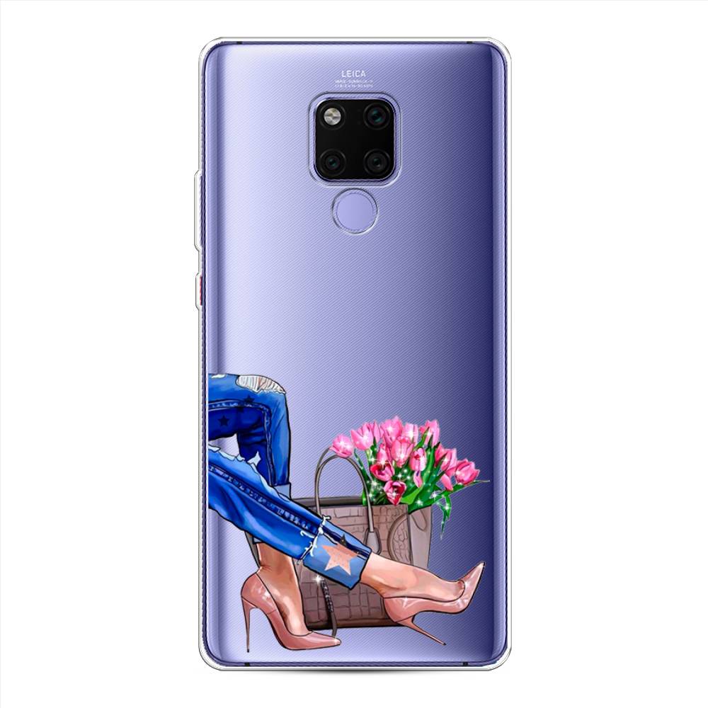 

Чехол Awog на Huawei Mate 20X "Каблучки", Голубой;коричневый;розовый, 66950-7
