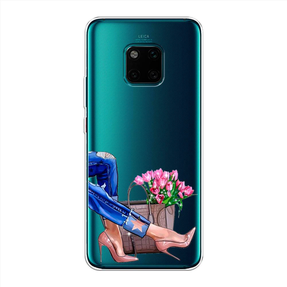 

Чехол Awog на Huawei Mate 20 Pro "Каблучки", Голубой;коричневый;розовый, 67050-7