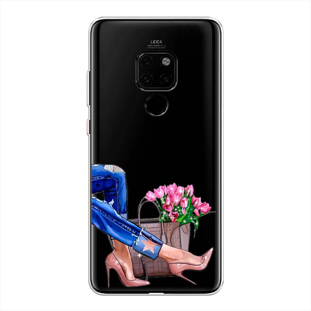 

Чехол Awog на Huawei Mate 20 "Каблучки", Голубой;коричневый;розовый, 66850-7