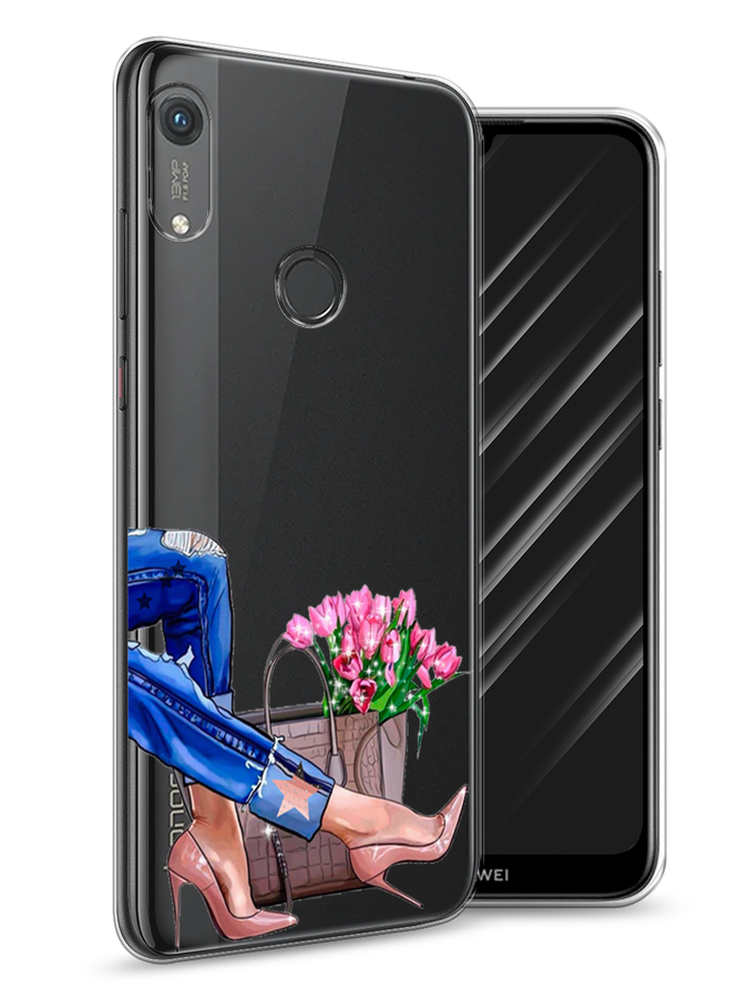 

Чехол Awog на Honor 8A (8A Pro/Prime) "Каблучки", Голубой;коричневый;розовый, 68750-7